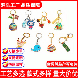 Regalos Shiguang, Llaveros Metálicos Personalizados con Grabado Creativo, Artículos de Anime, Colgantes de Dibujos Animados para Escuelas y Empresas, Anillos para Llaves - Product Image 2