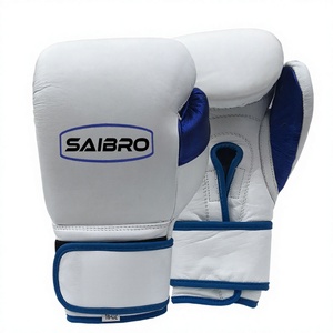 Saibro Boxing Gloves 16oz PU Leather Adjustable Wrist <b>Strap</b> <b>Velcro</b> Closure for Adults - Product Image 5