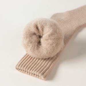 Calze da donna in acrilico spazzolato inverno caldo e soffice interno peloso spesso spazzola pesante calzini termici - Product Image 5