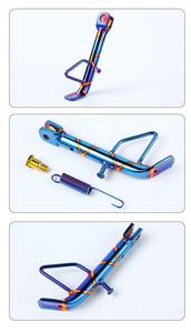 Repuestos para Motocicletas, Soporte Lateral Personalizado de Acero Inoxidable 304 con Acabado Iridiscente en Titanio Quemado - Product Image 6