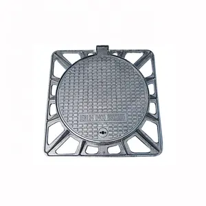 การระบายน้ำสุขาภิบาล EN124 D400 850มม. เหล็กดัด Ci Manhole Cover Heavy Duty