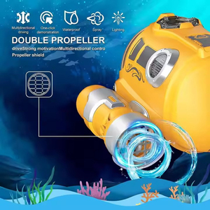 Jouets Lucky Toys, <span class=keywords><strong>sous</strong></span>-<span class=keywords><strong>marin</strong></span> télécommandé pour piscines, bateau télécommandé lumineux, bateau à gaz télécommandé, jouet aquatique pour adultes et enfants - Product Image 3