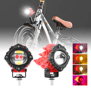 ไฟสปอร์ตไลท์รถยนต์มอเตอร์ไซค์ 12V 24V สีขาวเหลือง LED ไฟตัดหมอก ไฟขับขี่ พร้อมไฟเดวิลอายส์ 3500K 4500K 6500K อะไหล่ไฟมอเตอร์ไซค์ - Product Image 1