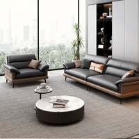 Meilleures ventes - Canapé de réception moderne en cuir pour bureau, ensemble de table basse pour réunion et négociation