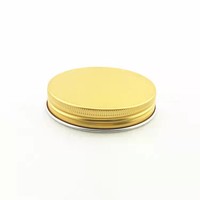 Couvre-bocal en métal aluminium noir argenté or 56 mm 70 mm 89 mm pour bocal en verre
