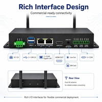 Reproductor Comercial MK9 RK3576, 4GB 32GB, 6TOPS NPU, WiFi 6, LAN Gigabit Dual, 4K 120fps, Compatible con HD, USB 3.0, 4G Opcional