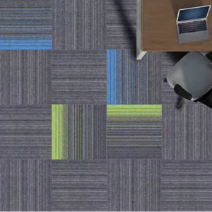 กระเบื้องพรมปูพื้นสำนักงาน PP กันลื่น สำหรับใช้ในบ้านและสำนักงาน - กระเบื้องปูพื้นดีไซน์ใหม่ล่าสุด - Product Image 1