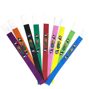 Bracelets promotionnels jetables personnalisés en Tyvek, résistants à l'eau, à usage unique, imprimés pour événements - Product Image 1