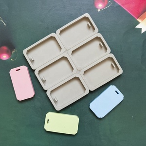6 cavités 3D bricolage Silicone argile tablettes aromathérapie moules suspendus ornements cire <span class=keywords><strong>moule</strong></span> bougie savon artisanat accessoires fabrication outil - Product Image 1