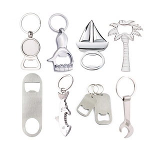 Fashion Custom Logo 2D/3D Metal Zinc Alloy Blank Bottle Opener Commemorative Keychain Custom Bottle Opener - Product Image 2
