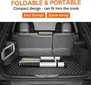 Échelle télescopique pliante en aluminium, 5 marches, capacité de charge de 150 kg, design minimaliste, angles d'escalade de 59 à 75 degrés, pour usage domestique - Product Image 5