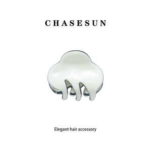 Pinzas de Pelo de Acetato Chasesun Blancas de 11cm, 10cm y 6cm, Accesorio Elegante para Peinados, Uso Diario - Product Image 2