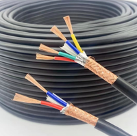 Câble souple blindé RVVP 0,2 mm², isolation et gaine en PVC, câble de commande multiconducteurs pour la transmission de signaux de capteurs