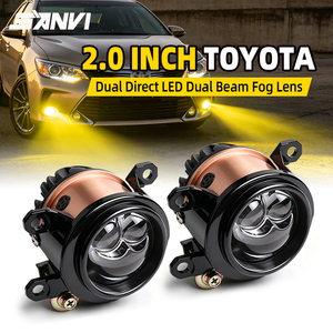 ไฟตัดหมอก Bi-LED รุ่นใหม่ F22 ขนาด 2.0 นิ้ว 3 สี 3000K 5500K สำหรับ Toyota ใช้ได้กับรถยนต์ทั่วไป พร้อมเลนส์โปรเจคเตอร์ LED - Product Image 1