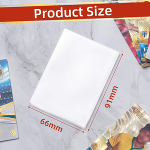 Protège-cartes transparents en PP personnalisables avec logo, 66×91mm, écologiques, pour cartes à collectionner - Product Image 1