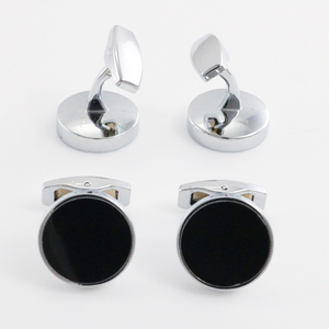 Tùy chỉnh thiết kế ban đầu đám cưới Khuy măng sét nhà sản xuất của phụ nữ kim loại trống biểu tượng Khuy măng sét cho nam giới - Product Image 5