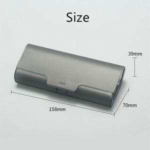 Caja de Almacenamiento de Gafas de Plástico al por Mayor, Estuche Protector Portátil para Gafas de Sol, Estuche Transparente Gris y Negro para Gafas - Product Image 6