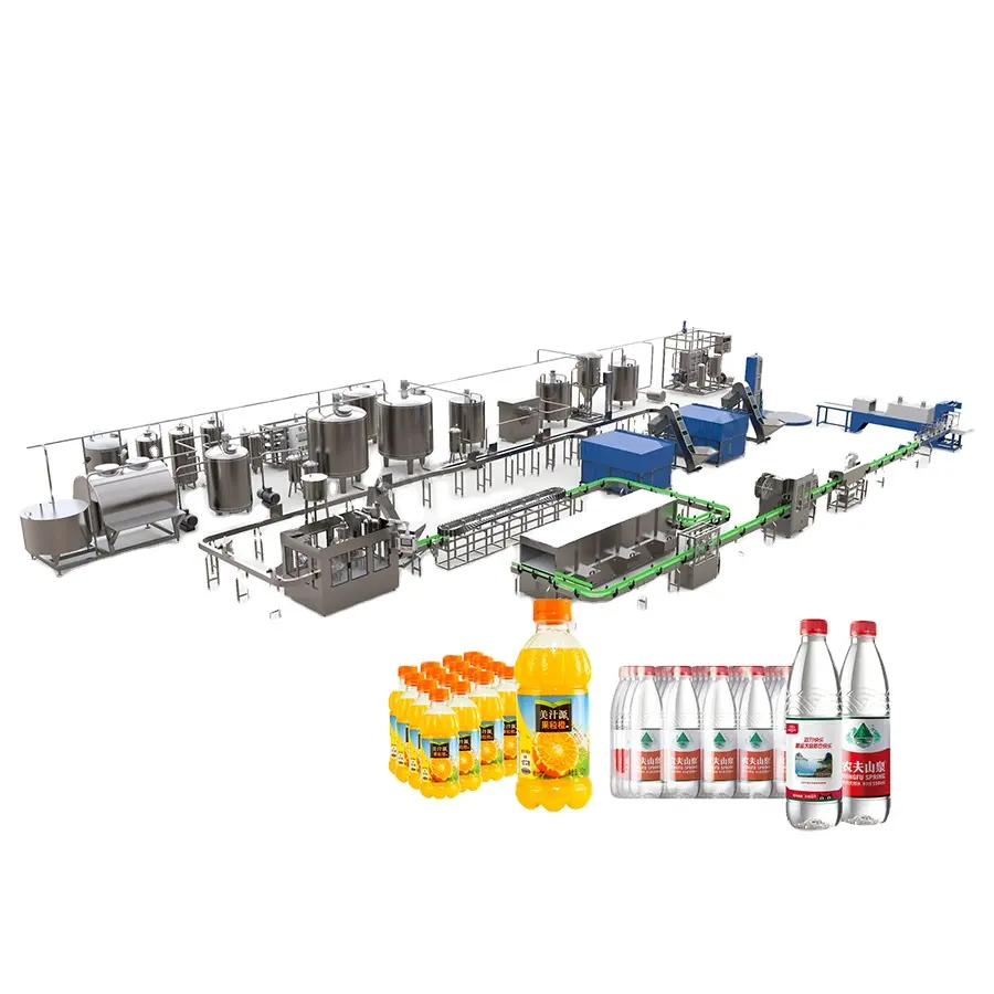 A Tot Z Complete Drinkmachines Voor De Productie Van Zuiver Mineraalwater Vloeibare Botteldrank