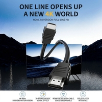 Câble HDMI 2.0 Justlink 4K60Hz haute vitesse 18 Gbps, cordon HDMI tressé 19+1 cœurs, câble vidéo pour HDTV, projecteur, moniteur, PC, ordinateur portable