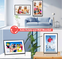 Vphoto/FrameO APP Album Photo Vidéo Cadre Photo Wifi, Rotation Automatique et Mur, 15.6 Pouces