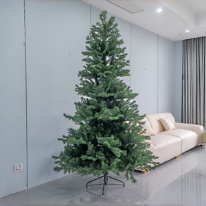 Árbol de Navidad Artificial de Lujo con Luces LED, Base de Mesa con Energía Solar, Follaje Ultrarealista, Soporte Resistente, Impresionante - Product Image 1