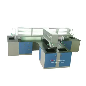 Laboratory Furniture Anti Chemicals School Science Physical Lab Bench Corner Sink Work Table