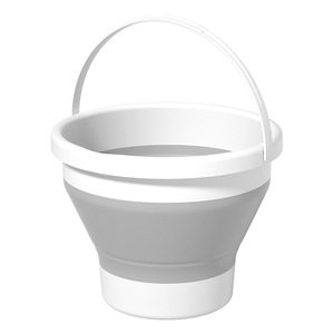 Foldable <b>Bucket</b> 5L PP Material Outdoor Fishing Car Travel Household Portable Thickened Handle - Product Image 1