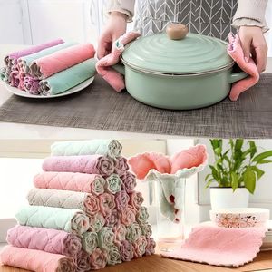 Serviettes de cuisine en microfibre <span class=keywords><strong>super</strong></span> absorbantes, imprimées, tissées, à séchage rapide, jetables, pour usage commercial et domestique, vendues en vrac - Product Image 3