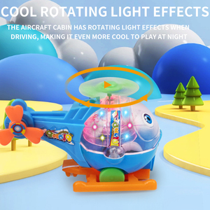 Jouet éducatif STEM à friction, jouet à friction en plastique sûr et non toxique, hélicoptère lumineux à friction de style <span class=keywords><strong>dessin</strong></span> <span class=keywords><strong>animé</strong></span> pour enfants - Product Image 3