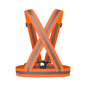 Ceinture de sécurité réfléchissante à logo personnalisé, haute visibilité, pour la construction, les sports de plein air et unisexe, fluorescente, élastique et réglable - Product Image 1