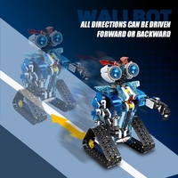 Robot intelligent technique JJ9021, jouets de construction télécommandés pour enfants, cadeaux pour garçons, ensembles de blocs de construction
