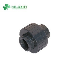 光と暗灰色のクイックコネクタ<span class=keywords><strong>PVC</strong></span>ユニオンアダプタパイプ接続用プラスチック配管継手 - Product Image 1