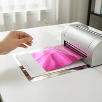 Feuille de PET réactive au toner doré, écologique, pour imprimante laser, plastifieuse, projets créatifs DIY, cartes de visite, invitations