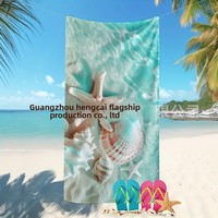 Cross-border New Arrivals 's Hottest Summer Beach Towels-Ocean Style Printed Pattern Quick-Drying Soft Skin-Friendly Beach