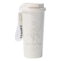 Geschäftsgeschenk Graviertes Logo Maiglöckchen Edelstahl Vakuum-Thermobecher Kältebeständiger Kaffee-Becher Hochwertiger Kinderbecher