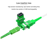 Kabel Patch Cord Telekomunikasi Kelas FC-SC UPC Single Mode untuk Koneksi Fiber Optik Tiang ke Rumah