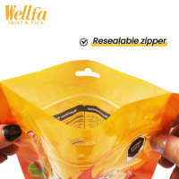 Sachet Doypack personnalisé imprimé pour poudre de piment 500g, avec fenêtre transparente et trou de suspension pour affichage, prix usine