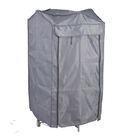 Polyester 210D matériel séchage des vêtements couverture de support d'air chauffant à 3 niveaux avec évent chaud et fermeture éclair