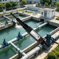 Capteur de pH pour l'alimentation en eau municipale, filetage double NPT3/4, connecteur M16 pour la surveillance de la qualité des canalisations urbaines
