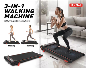 3-in-1 Under Desk Treadmill <strong>Walking</strong> Vibration <strong>Pad</strong> with Remote Control-Quiet Compact Portable Exercise Machine for Office &amp; Home - Product Image 2