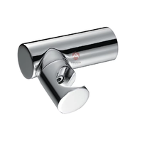 AMAXO Support chromé pour pommeau de douche à main pour salle de bain Support de connecteur mural Bras de douche réglables