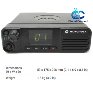 Radio bidirectionnelle mobile 25/45/50W UHF VHF longue portée pour Motorola DGM8000e DGM5000e, interphone avec Bluetooth GPS WIFI - Product Image 4