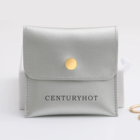 Pochette à bouton-pression haut de gamme pour bijoux, sac de rangement pour lunettes avec impression de logo