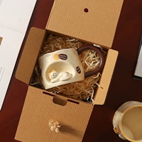 Grande tasse en céramique à motif de dessin animé pour filles, cadeau d'anniversaire haut de gamme, emballage en coffret cadeau, tasse à eau de grande valeur, résistante aux hautes températures
