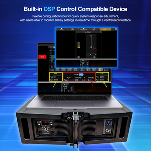 מערכת רמקולים קווית HDL 30AA בגודל 10 אינץ', מגבר DSP מפלסטיק, סאב וופר מקצועי אקטיבי, רמקולים קוויים כפולים בגודל 10 אינץ' - Product Image 3