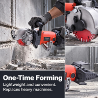 Machine à rainurer électrique industrielle multi-lames pour béton et briques, découpeuse de rainures et de rainures profondes
