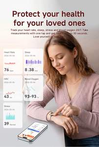 Bracelets connectés longue <span class=keywords><strong>distance</strong></span> Android avec podomètre intelligent, accéléromètre, vibration, lumière, bijoux d'amour pour couples, étanches - Product Image 6