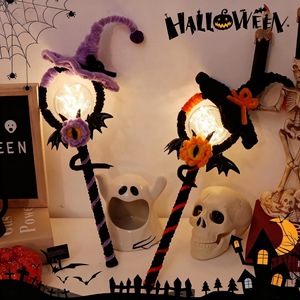 Spooky Halloween Glowing Wizard Wand <b>DIY</b> Pipe Cleaner Craft <b>Kit</b> Ornament Halloween Family Parent Child Activity <b>Kit</b> - Product Image 6