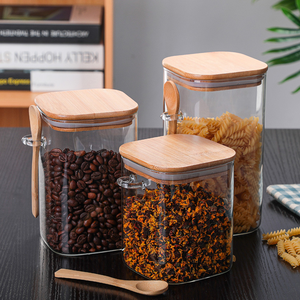 Factory Price Double Wall Vacuum Container Clear Plastic Food Storage Jar With Lid