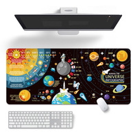 Tapis de souris de jeu personnalisé en tissu polyester antidérapant chauffant avec design couleur pleine